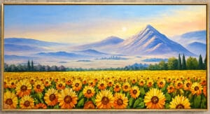 Tranh hoa hướng dương treo tường nghệ thuật