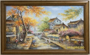 Tranh phố cổ hà nội đẹp treo tường
