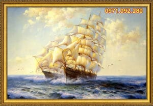 Tranh thuận buồm xuôi gió ý nghĩa vững niềm tin và ý chí